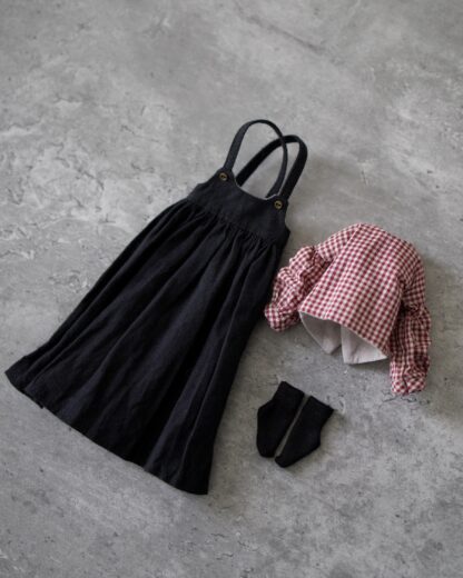 Long sleeve shirt and long skirt with straps, socks set - Image 2