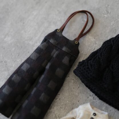 Long Sleeve T-shirt, Wide Pants with Straps, Knitted Hat, Original Pin button - Image 3