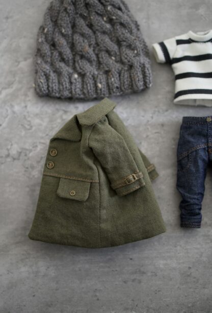 Jacket, Short Sleeve T-Shirt, Lightweight Denim Pants, Knitted Hat - Image 6