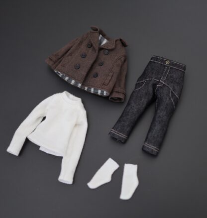 Double Breasted Blazer, Long Sleeve T-shirt, Crop Pants, Ankle socks - Image 2