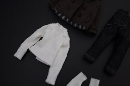 Double Breasted Blazer, Long Sleeve T-shirt, Crop Pants, Ankle socks - Image 4