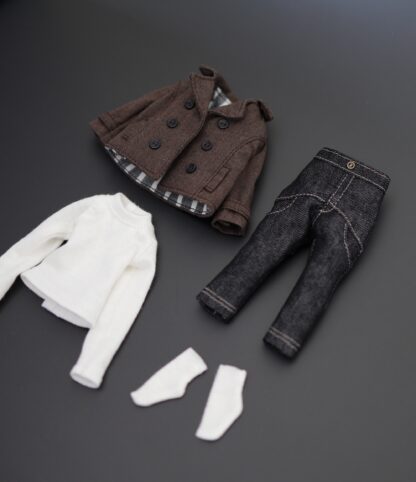 Double Breasted Blazer, Long Sleeve T-shirt, Crop Pants, Ankle socks - Image 5