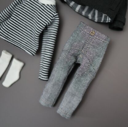 Double Breasted Blazer, Long Sleeve T-shirt, Crop Pants, Ankle socks - Image 6