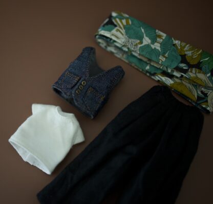 T-shirt, Vest, Wide Pants, Head Scarf Set - Image 4