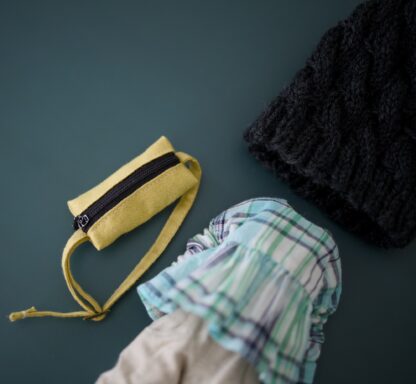 Long Sleeve Shirt, Loose Fit Pants, Knitted Hat, Sling Bag - Image 3