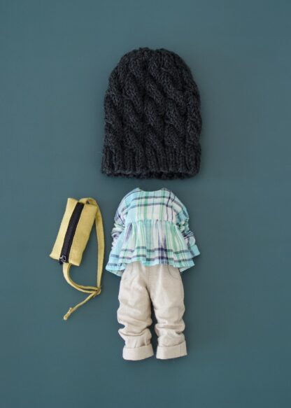 Long Sleeve Shirt, Loose Fit Pants, Knitted Hat, Sling Bag - Image 4