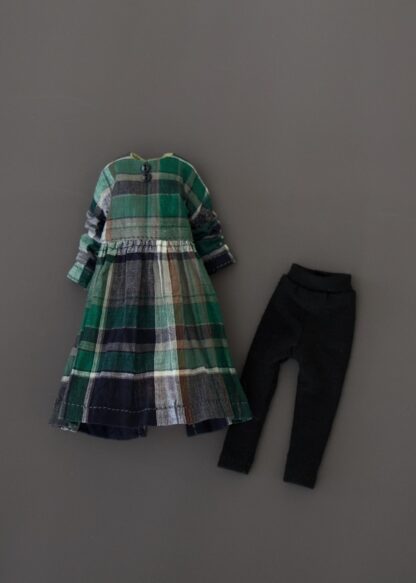 Long Sleeve Dress, Cropped Leggings - Image 2