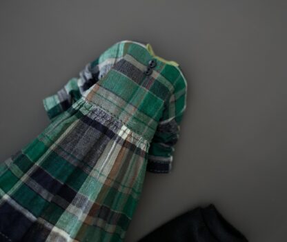 Long Sleeve Dress, Cropped Leggings - Image 3