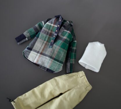 Long Sleeve Shirt with Collar, Pants, Tank Top - Image 5