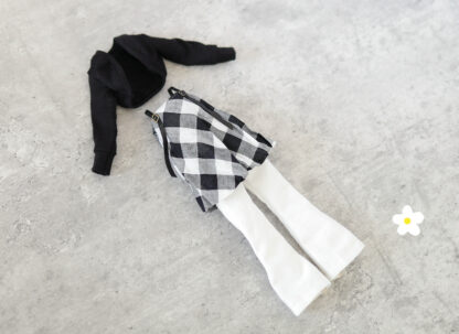 Cropped Cardigan, Inner Dress, Flare Pants - Image 2