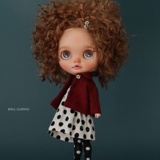 Jacket, Dress, Over Knee High Socks, Beaded Flower Hair Pin