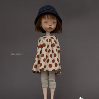 Short Sleeve Dot Dress, Bucket Hat, Leggings
