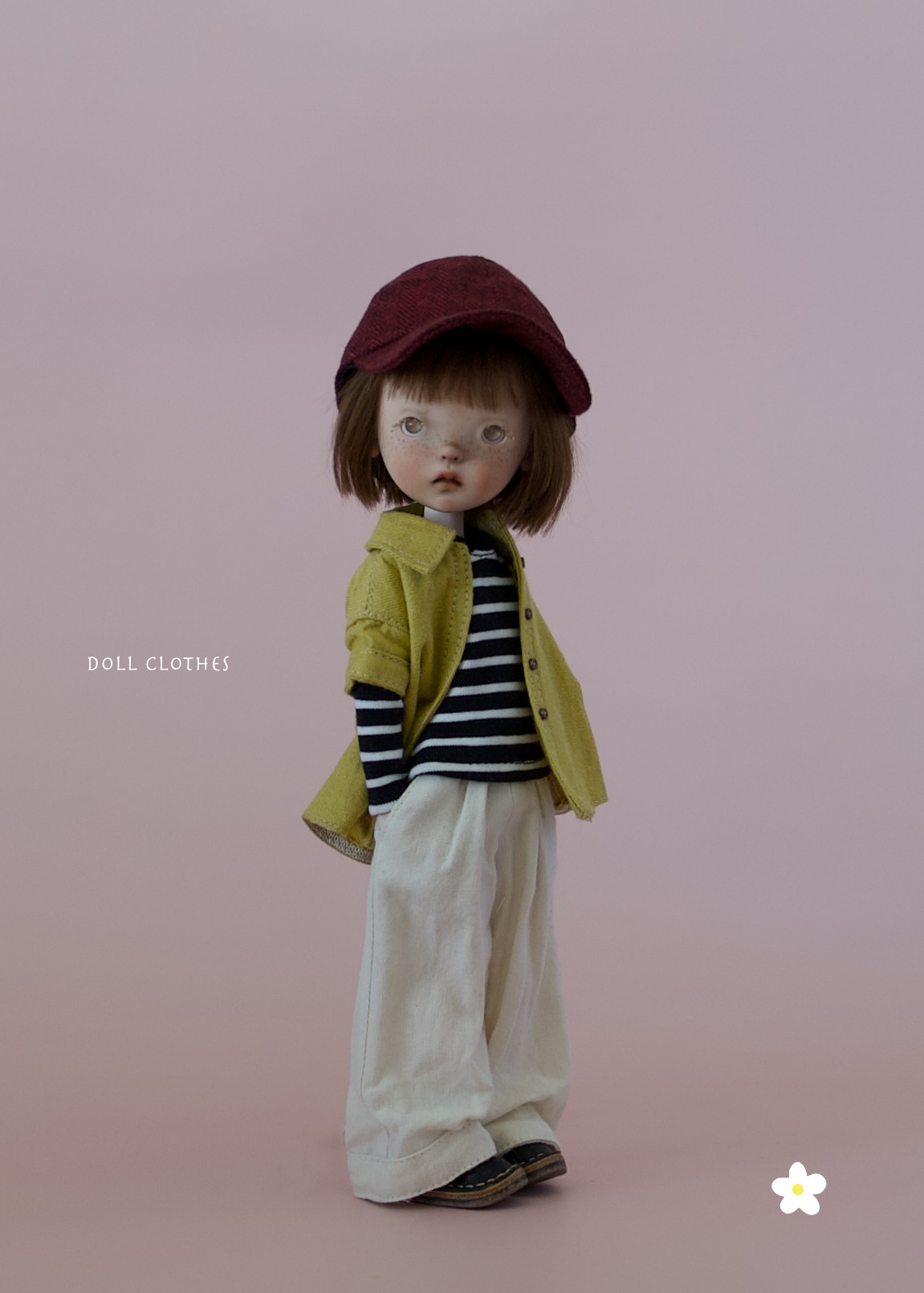 4-Piece Casual Coordinate Set – Fits Landoudou Doll & Blythe Doll